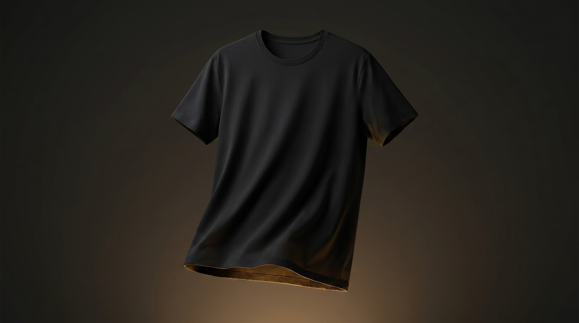 Black crew tee